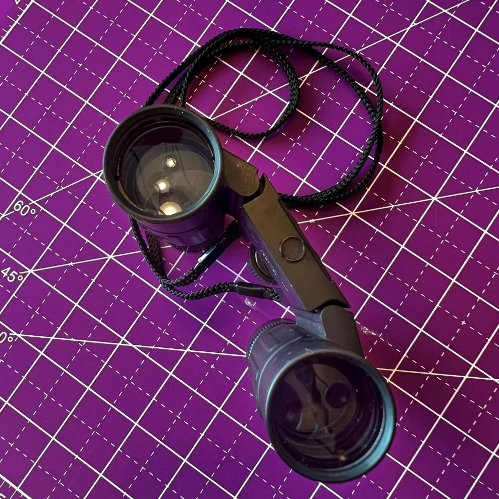 Vintage Bushnell 10x25 Binoculars 13-1027 w/case LIKE NEW!